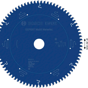 Zaagblad Multi Material - 250 mm x 30 mm x 80T