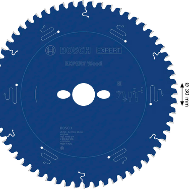 Zaagblad Hout - 250 mm x 30 mm x 60T