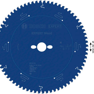 Zaagblad Hout - 305 mm x 30 mm x 72T