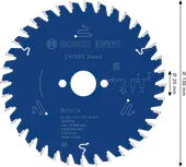 EXPERT Wood Cirkelzaagblad 130 x 2.4/1,6 x 20 mm T36