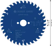 EXPERT Wood Cirkelzaagblad 140 x 1.8/1,3 x 20 mm T36