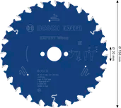 EXPERT Wood Cirkelzaagblad 150 x 2.6/1,6 x 20 mm T24