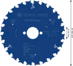 EXPERT Wood Cirkelzaagblad 165 x 2,6/1,6 x 30 mm T24