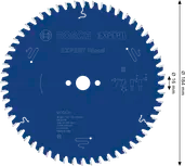 EXPERT Wood Cirkelzaagblad 184 x 2,6/1,6 x 16 mm T56
