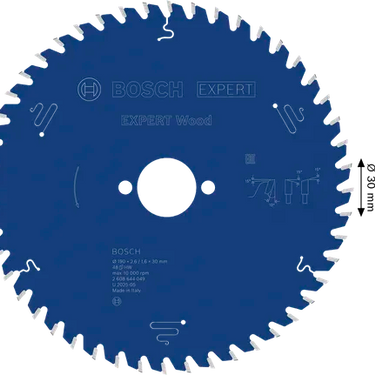 Zaagblad Hout - 190 mm x 30 mm x 48T