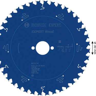 Zaagblad Hout - 210 mm x 30 mm x 40T