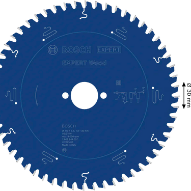 Zaagblad Hout - 210 mm x 30 mm x 56T