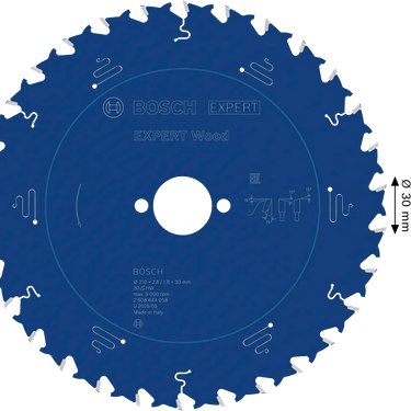 Zaagblad Hout - 210 mm x 30 mm x 30T