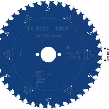 Zaagblad Hout - 210 mm x 30 mm x 40T