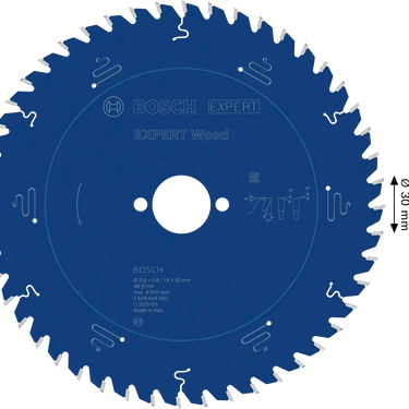 Zaagblad Hout - 210 mm x 30 mm x 48T