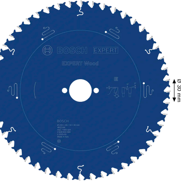Zaagblad Hout - 240 mm x 30 mm x 48T