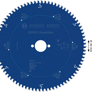 Zaagblad Aluminium - 235 mm x 30 mm x 80T
