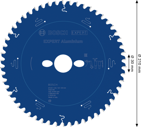 EXPERT Aluminum Circular Saw Blade 216 x 2.6/1.8 x 30 mm