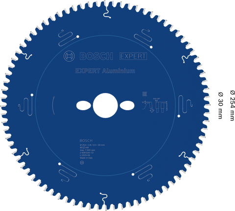EXPERT Aluminum Circular Saw Blade 254 x 2.8/2 x 30 mm, T80