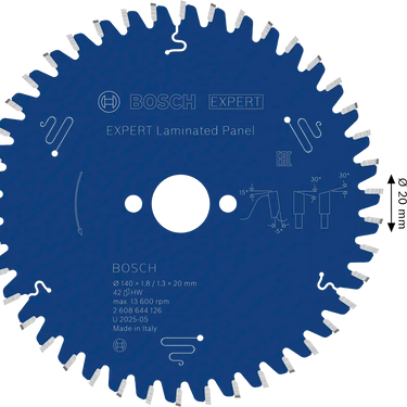 Zaagblad Laminated Panel - 140 mm x 20 mm x 42T