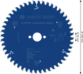 Bosch EXPERT Laminated Panel circular saw blade, 165 x 2.6/1.6 x 20 mm, T48