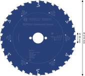 EXPERT Construct Wood Cirkelzaagblad 210 x 2/1,3 x 30 mm