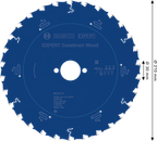 EXPERT Construct Wood Cirkelzaagblad 210 x 2/1,3 x 30 mm