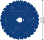 EXPERT Construct Wood Cirkelzaagblad 235 x 2,2/1,6 x 30 mm