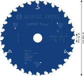 EXPERT Wood Cirkelzaagblad 168 x 1.8/1,2 x 20 mm T28