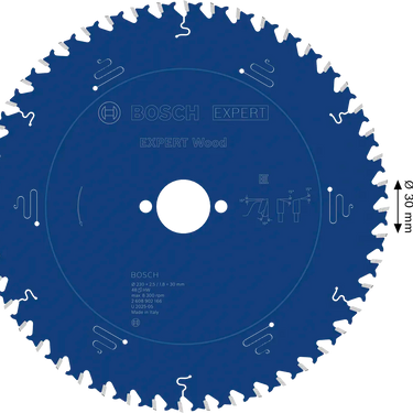Zaagblad Hout - 230 mm x 30 mm x 48T