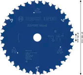 EXPERT Wood Cirkelzaagblad 185 x 2,4/1,4 x 20 mm T32