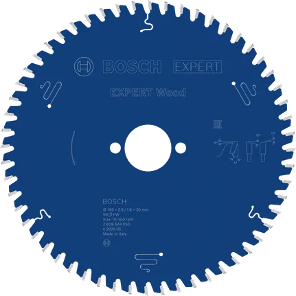 EXPERT Wood Cirkelzaagblad 190 x 2,6/1,6 x 30 mm T56