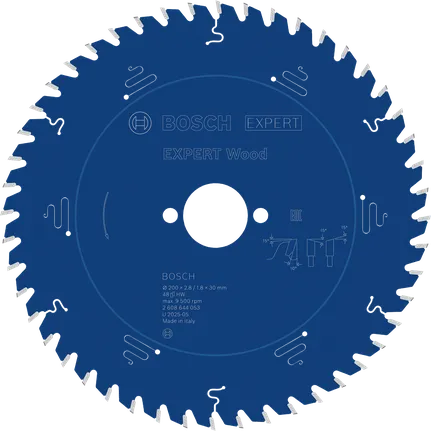 EXPERT Wood Cirkelzaagblad 200 x 2,8/1,8 x 30 mm T48