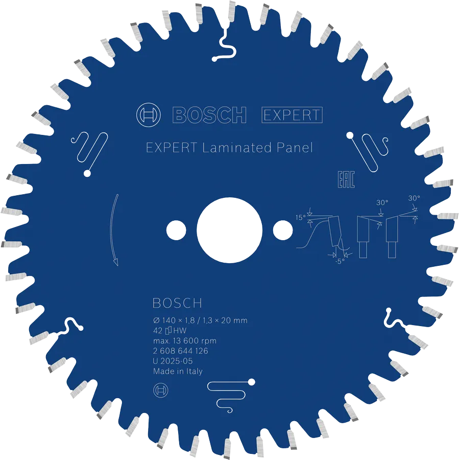 Bosch EXPERT Laminated Panel cirkelzaagblad, 140 x 1,8/1,3 x 20 mm