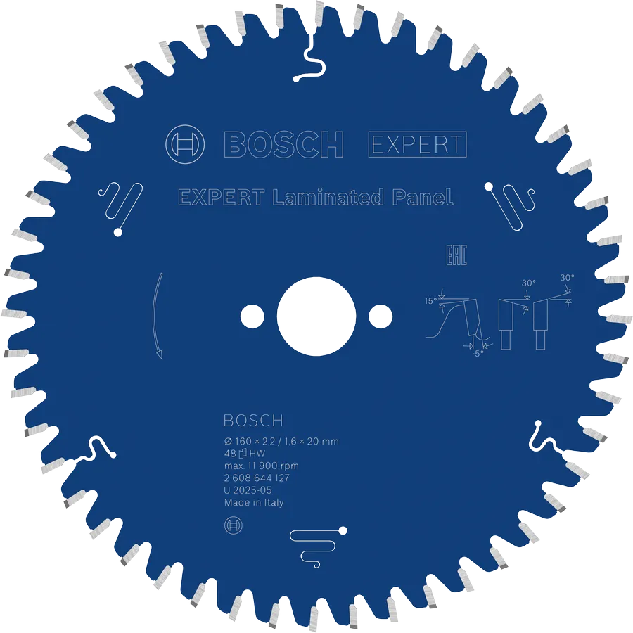 Bosch EXPERT Laminated Panel cirkelzaagblad, 160 x 2,2/1,6 x 20 mm