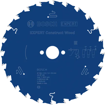 EXPERT Construct Wood Cirkelzaagblad 160 x 2/1,3 x 20 mm