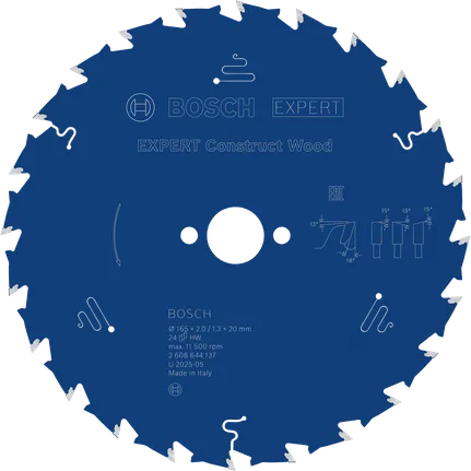 EXPERT Construct Wood Cirkelzaagblad 165 x 2/1,3 x 20 mm