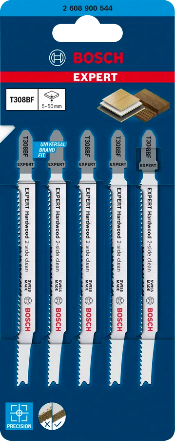 EXPERT Hardwood 2 Side Clean T308BF Decoupeerzaagblad