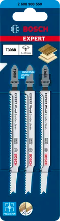 Bosch EXPERT Wood 2 Side Clean T 308 B Decoupeerzaagblad 3 Delig