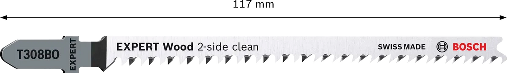 EXPERT Wood 2 Side Clean T308BO Decoupeerzaagblad