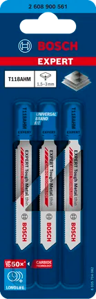 EXPERT Tough Metal dik T118AHM Decoupeerzaagblad 3 Stuks