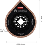 EXPERT 3 Max AVZ 70 RT4 Multitoolvoegplaat 70 mm 10-Delig