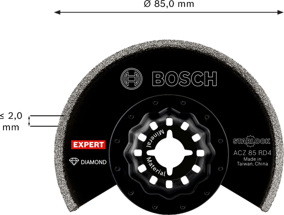 EXPERT ACZ 85 RD4 segmentzaagblad (diamant, 85 mm)