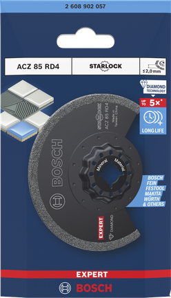 EXPERT ACZ 85 RD4 segmentzaagblad (diamant, 85 mm)
