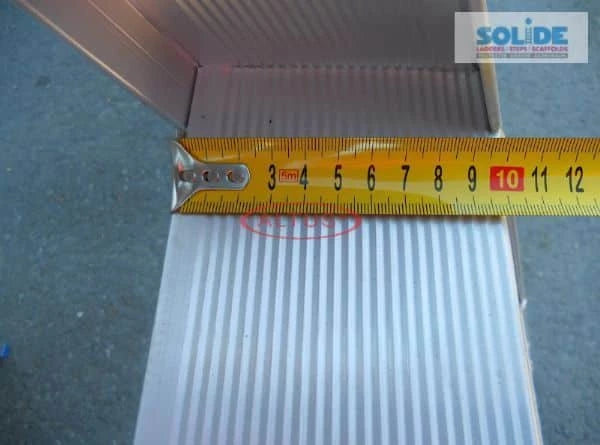 SOLIDE Dubbele trapladder 2x4 treden