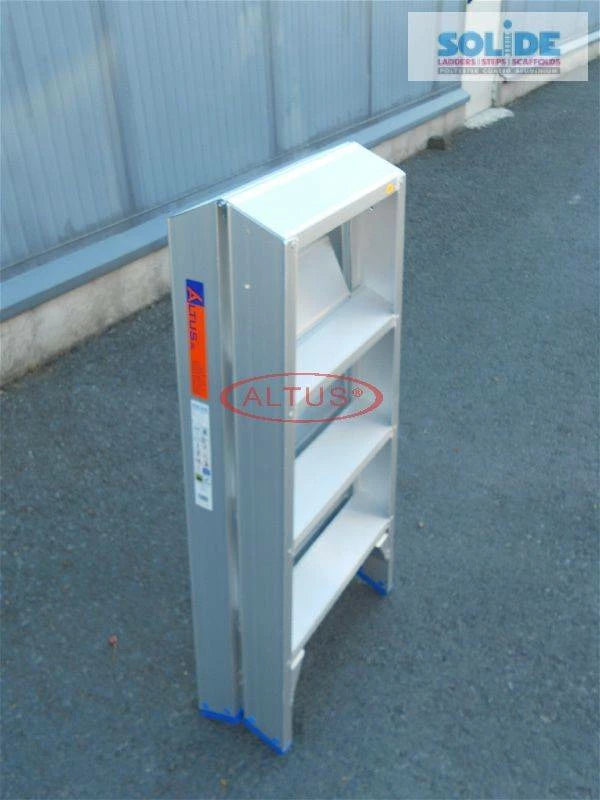 SOLIDE Dubbele trapladder 2x4 treden