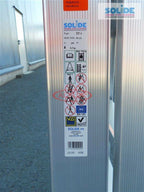 SOLIDE Dubbele trapladder 2x4 treden