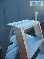 SOLIDE Dubbele trapladder 2x4 treden
