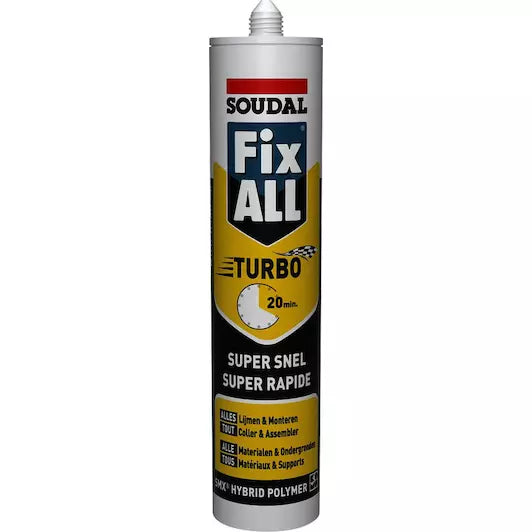 SOUDAL 290mL Fix ALL Turbo wit/blanc